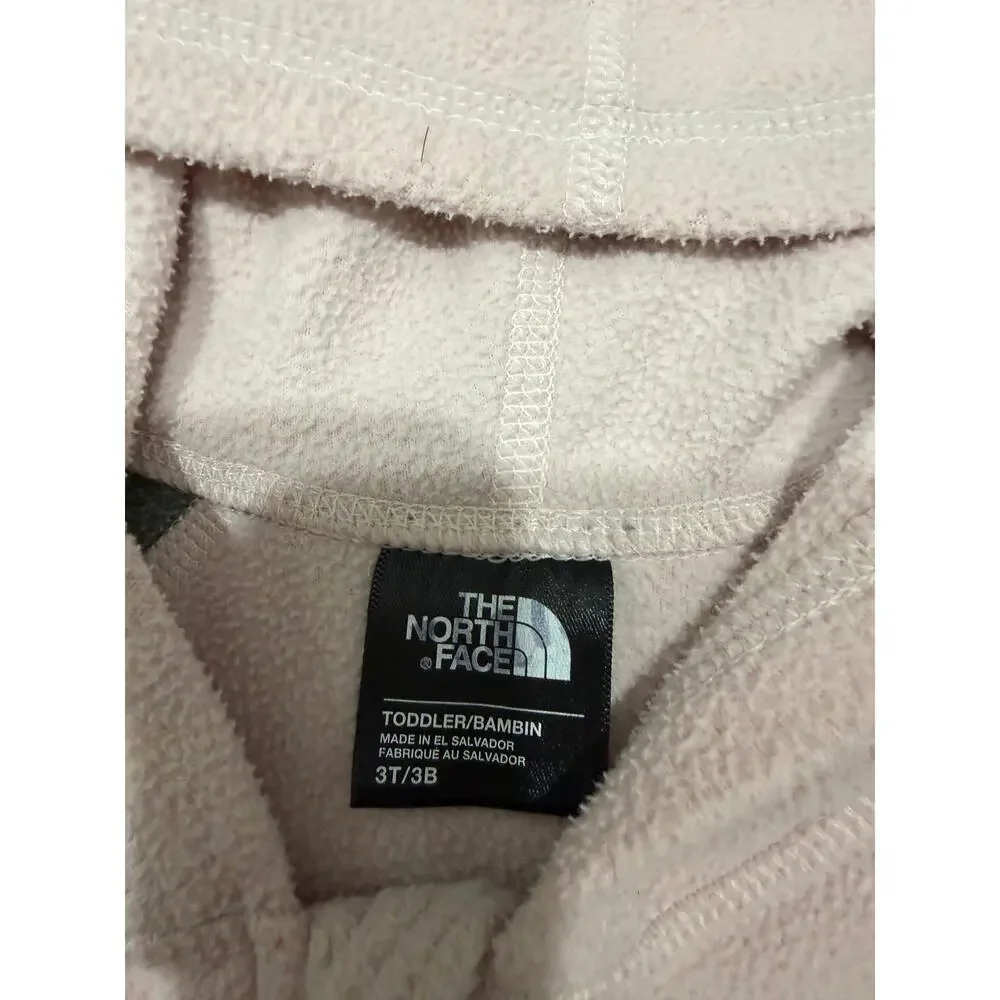 Girl's The North Face Fleece Jacket - Pink/Gray - Size 3T